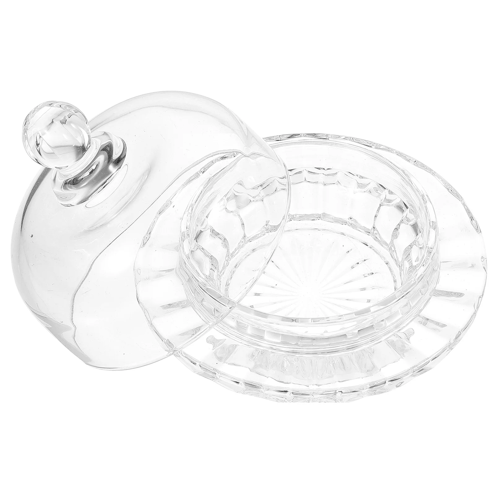 

Clear Glass Candy Jar with Stable Lid Thickened Storage Jar for Snacks Cookies Sugar Airtight Kitchen Canister