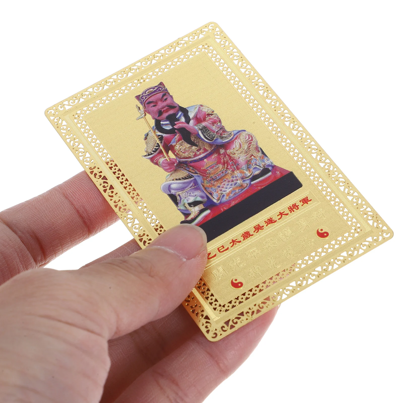 General Wu Sui Bronze Card 2025 Decorative Amulet Fortune Cards Plaque Chinese Taisui Luck Door Guardians