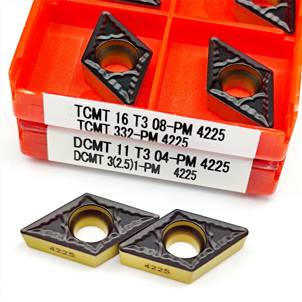 DCMT11T304 DCMT11T308 PM4225 Chất Lượng Cao Carbide Lắp InternalOriginal Tiện DCMT 11T304 11T308 PM 4225 Dụng Cụ Xoay