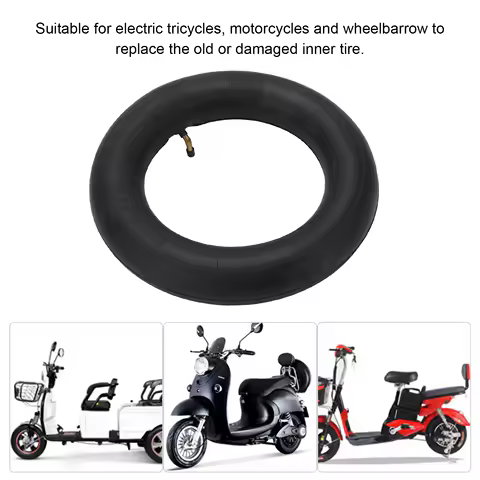 Wheel Inner Tube 3.00/3.25‑8 Rubber Interior Tire Tube for Electro Tricycle Motorcycle Wheelbarrow Tire Inner Tube Inner Tube