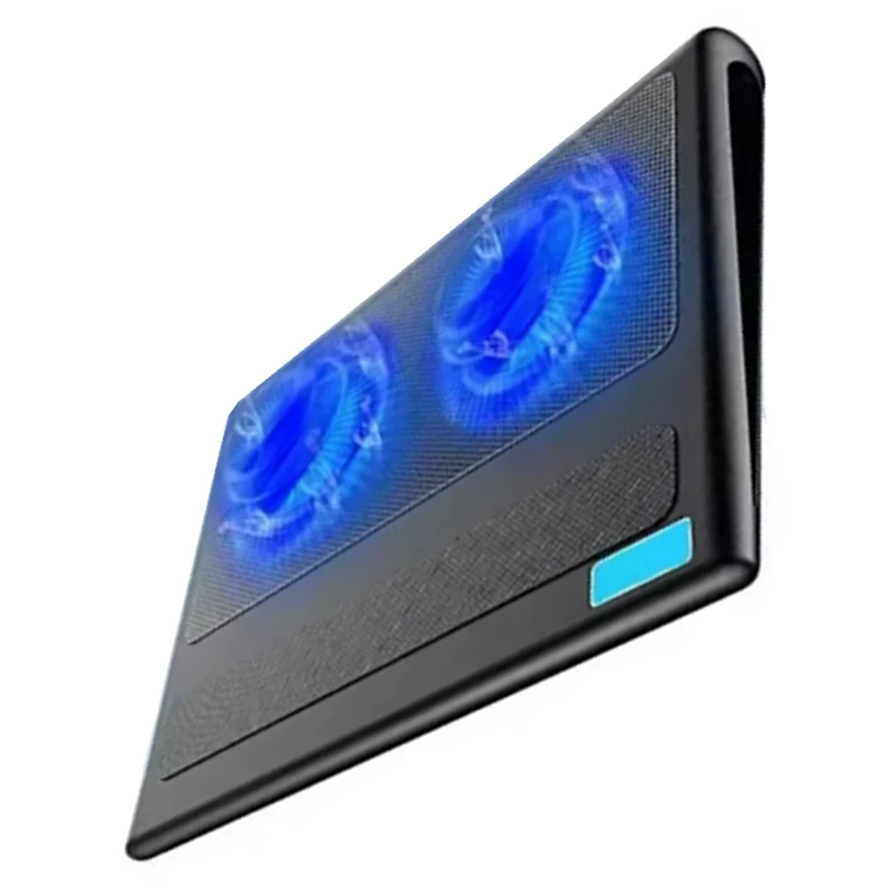 Laptop Cooler Base Metal Mesh Gaming Laptop Stand 2 Fans USB Interface Air-Cooled Silent Cooling Device-WDL view 5