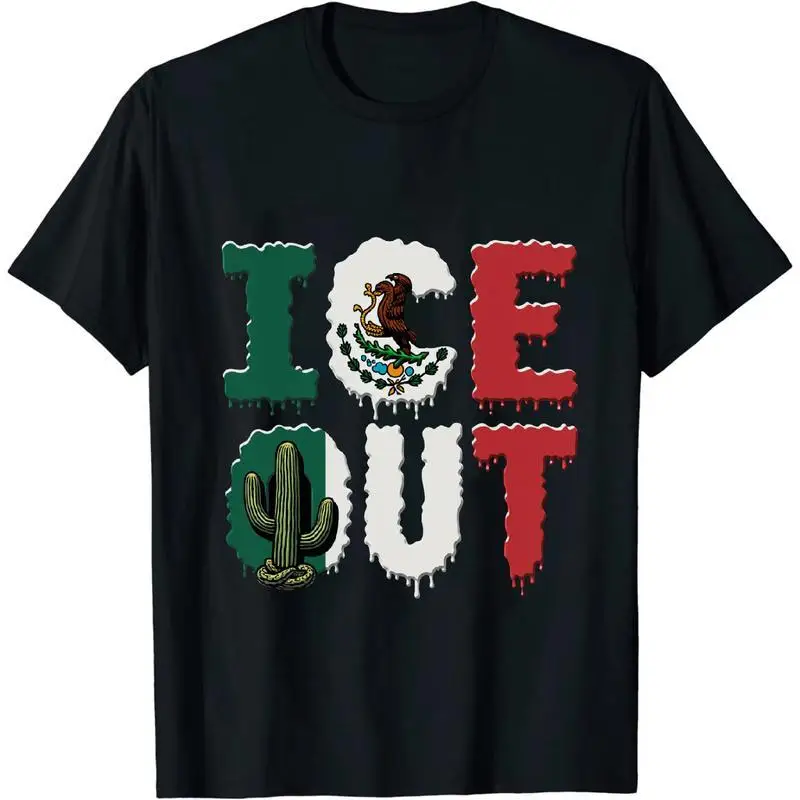 

Graphic Tee Edgy Mexico Flag Design T-Shirt For Bold Fashion Statements