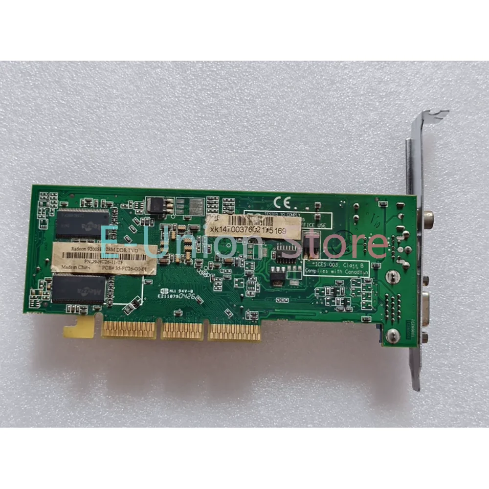 Radeon 9200se 128M AGP Graphics Card Works Perfectly