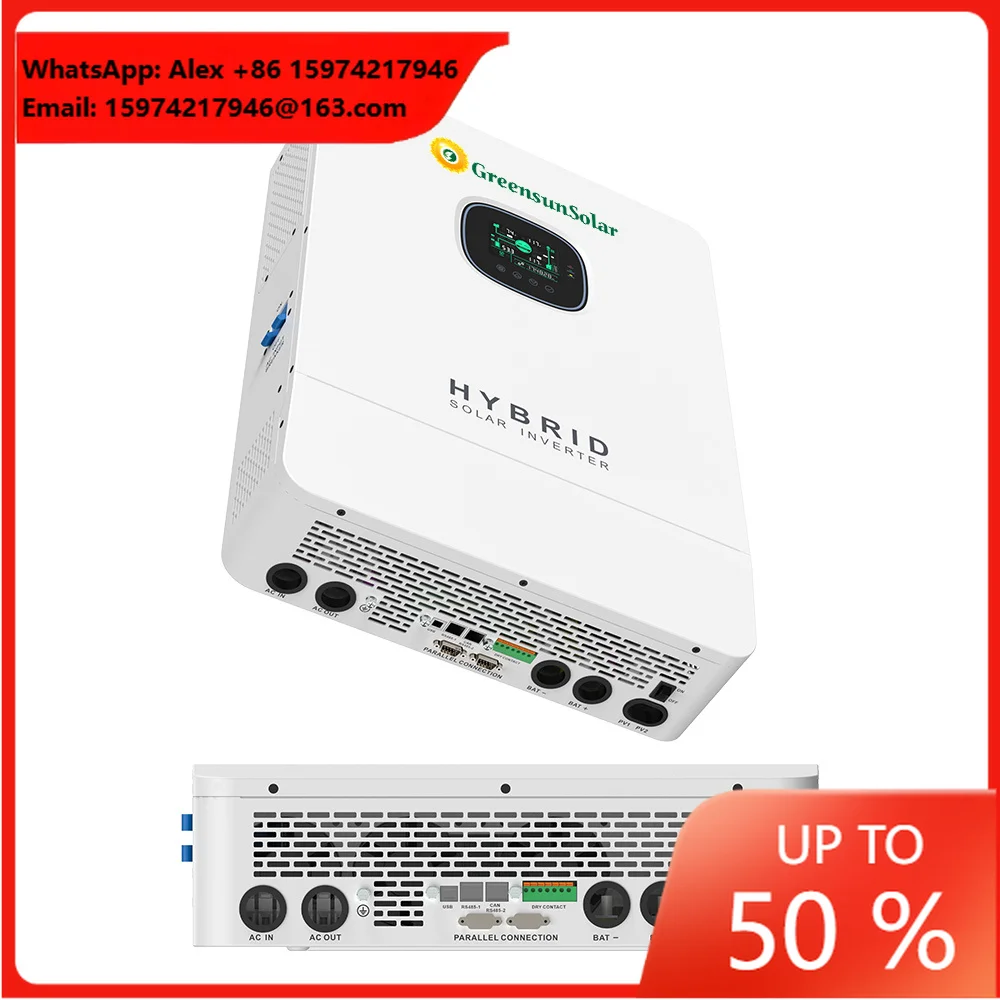 Mppt Solar Hybrid Inverter US 120/240V Hybrid Solar Inverter 5.5KW 8KW 10KW Mppt Dc 48v 220v Mppt Off Grid Inverter 5kva