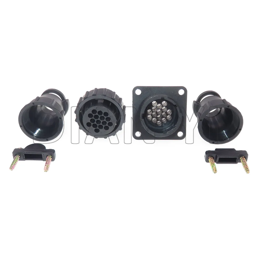 16 Way Diagnostic Plug 182916-1 206036-1 182642-1 206037-1 206070-8 Auto Aviation Socket And Tail Clamp AC Assembly For SMEMA