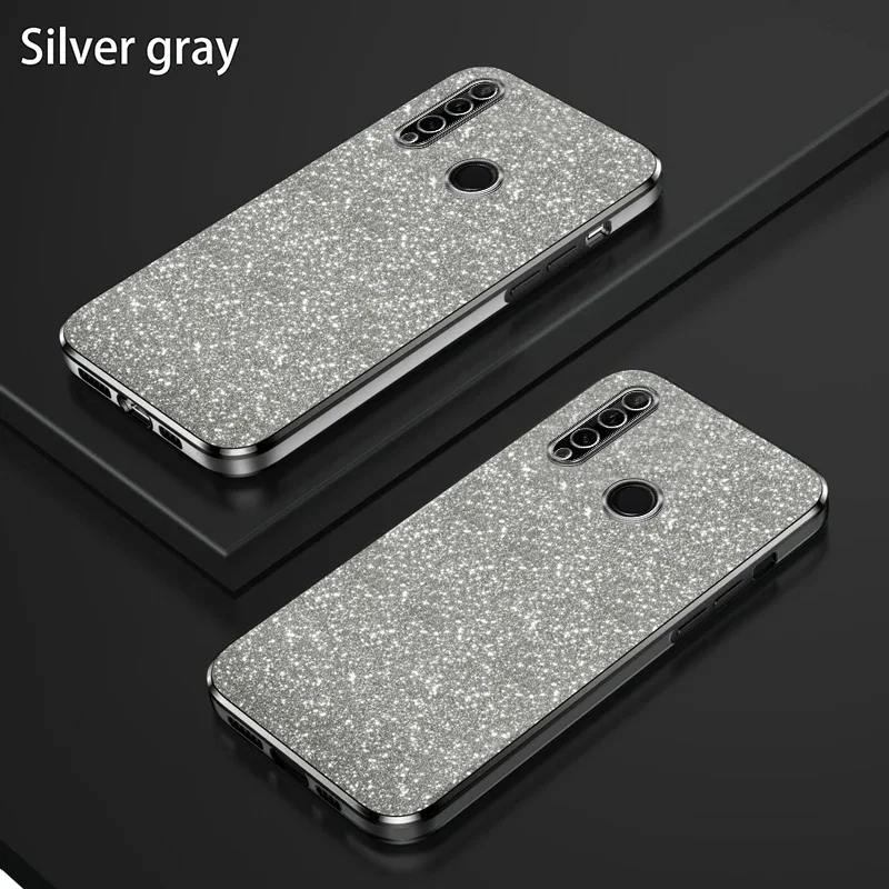 For Honor 9X Case Honor 9X Premium Phone Case STK-LX1 Luxury Gradient Glitter Plating Silicone Back Cover Funda