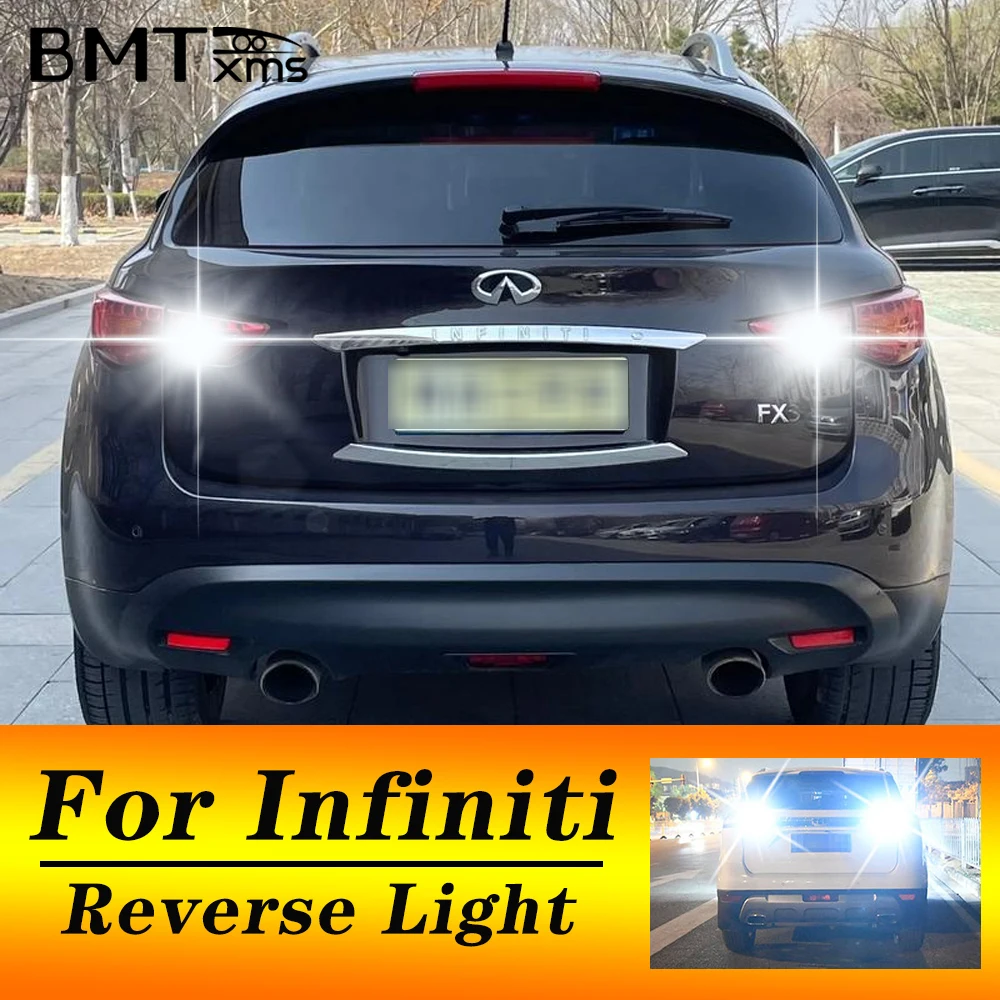 

BMTxms 2 шт. T15 921 W16W Светодиодный резервный фонарь Blub Автомобильный фонарь заднего хода Canbus для Infiniti FX35 FX45 2003-2008 QX60 2014-2020 2015 2016