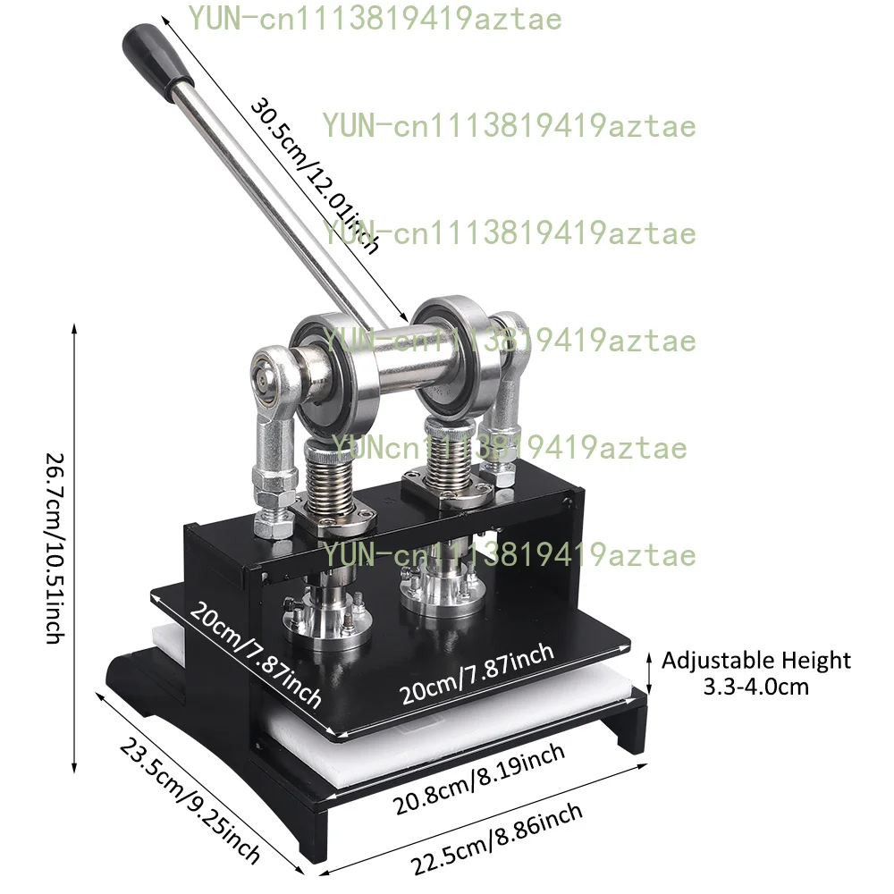 Heavy-Duty Handmade Leather , Embossing Plate Die ,Dual Guide Shafts Die  - Various of Materials