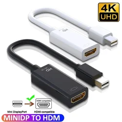 4K Mini Displayport To HDMI-compatible Cable 4K TV Projector Projetor DP 1.4 Display Port Converter for Apple Macbook Air Pro