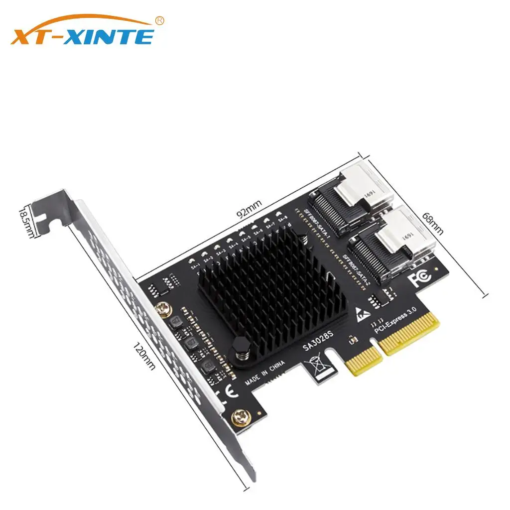 

Mini SAS SFF-8087 SATA 3 III 3.0 to PCI e PCI Express 3.0 Adapter Card PCI-e to SFF8087 miniSAS/SATA3.0 Hard Disk Expansion Card