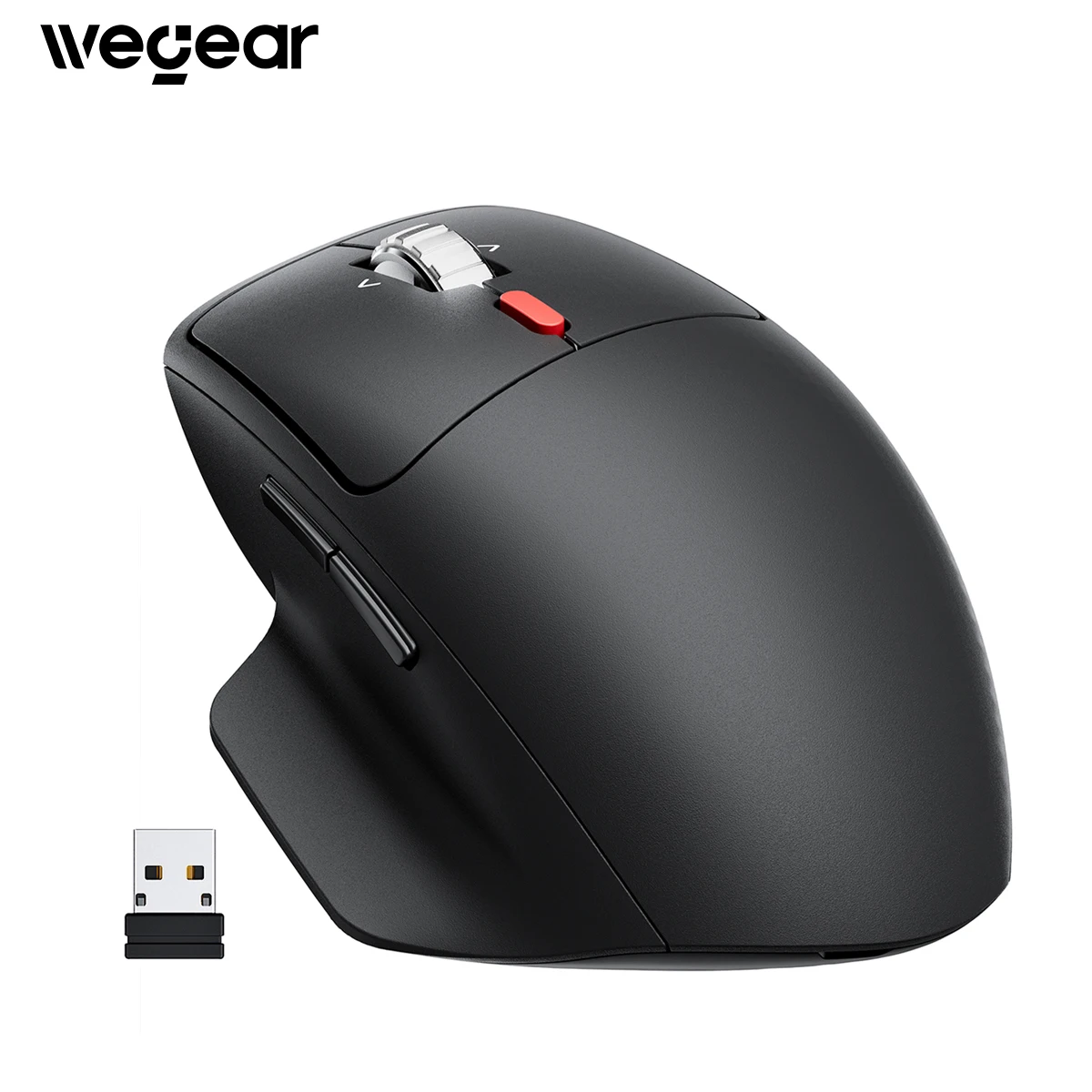 

Эргономичная беспроводная мышь wegear Bluetooth 5.0 + 2,4G, беспроводная двухрежимная компьютерная мышь для нескольких устройств, 3, регулируемый DPI