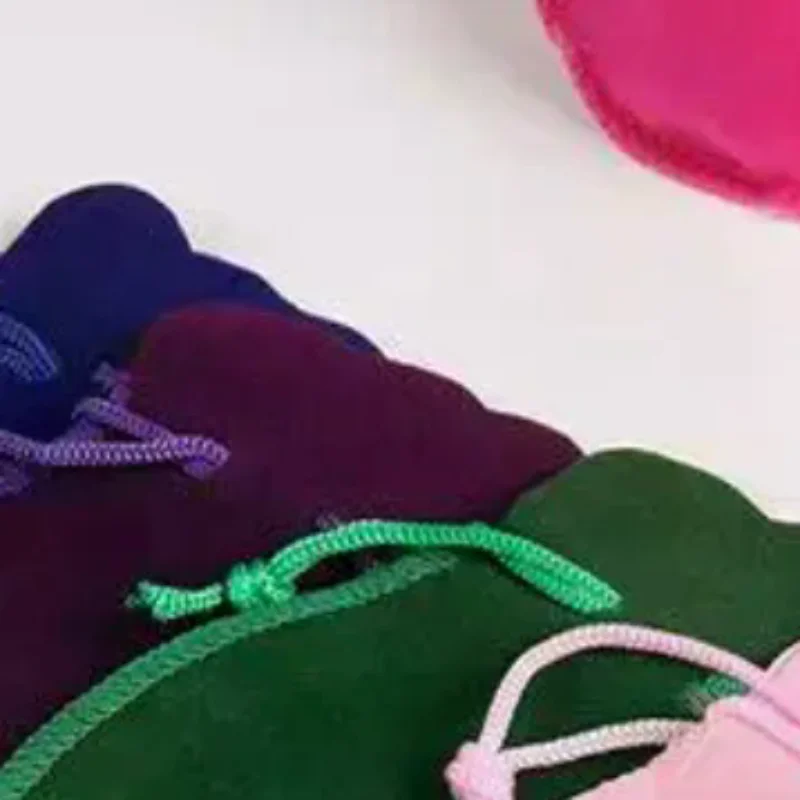 10pcs Gourd Velvet Drawstring Jewelry Bags Colorful Waterproof Mini Storage Pouches for Kids Small Toy Storage