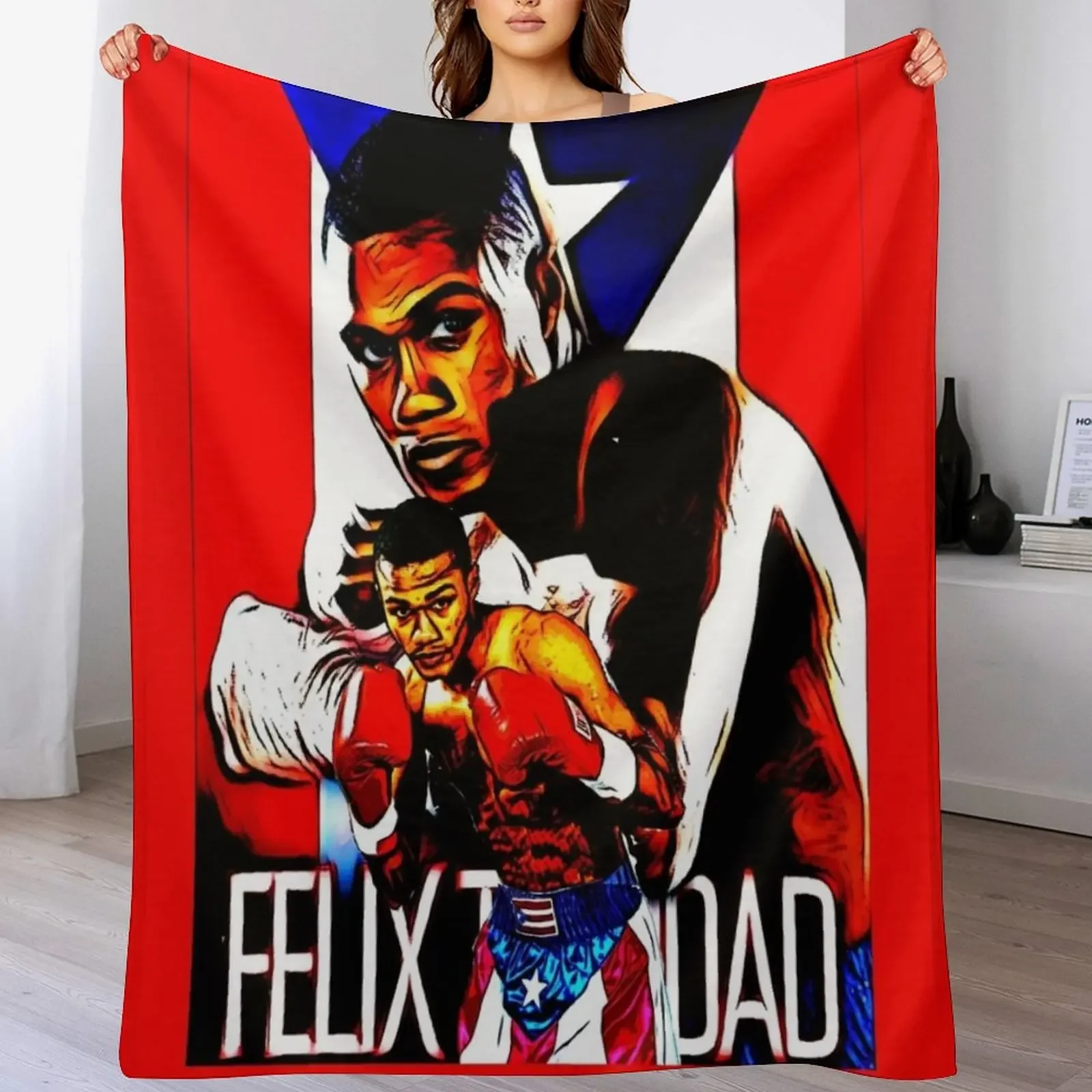 Felix Trinidad Throw Blanket Soft Solid Color Blanket for Couch Bed