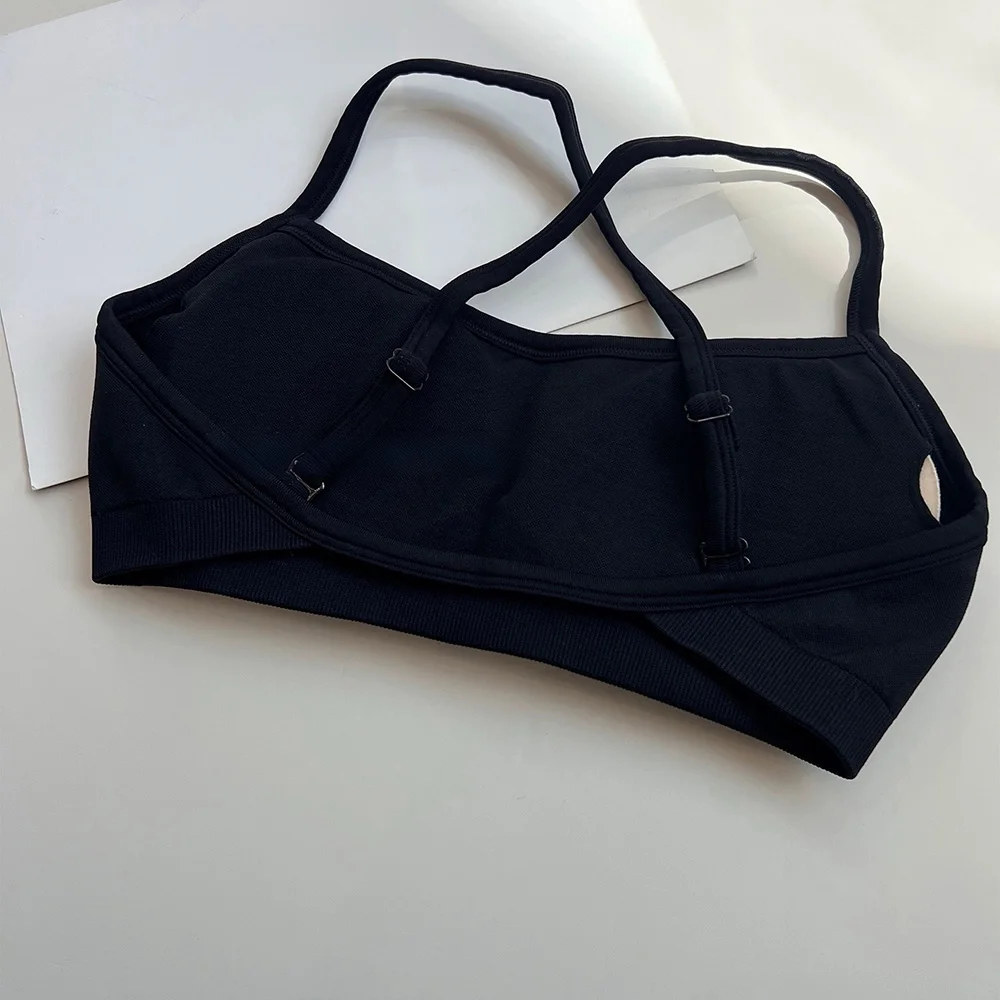 Damen-Sport-BH mit überkreuztem Rücken, stoßfest, gerafft, sexy Gym-Lauf-BH, Sommer-Yoga-Weste, bequeme Outdoor-Fitnesskleidung – Detail 10