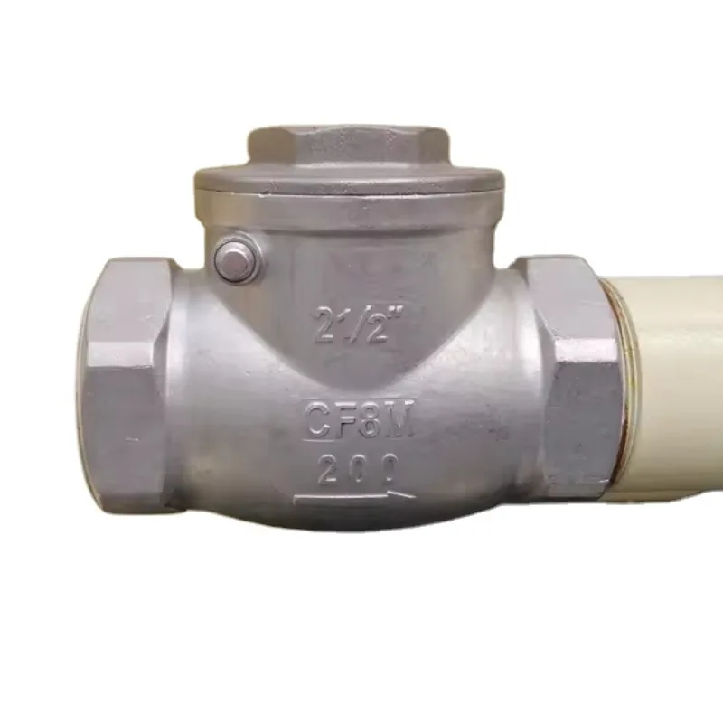 DN65 stainless steel check valve for high temperature and pressure resistant bulk cement powder tank truck