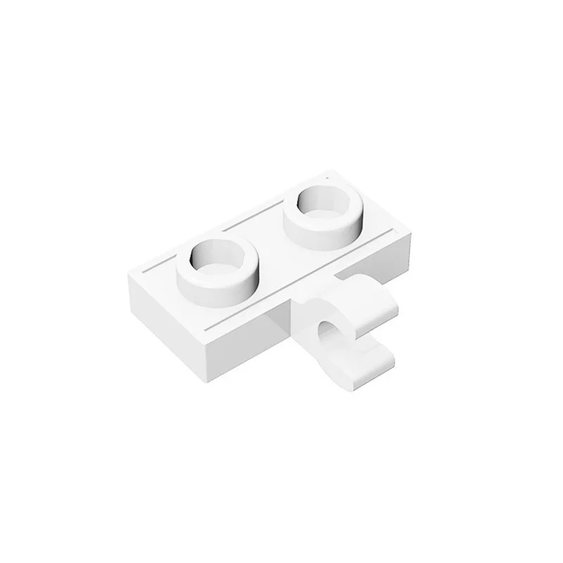 50 Stück 11476 65458 Modifizierte Platte 1 x 2 mit seitlichem Clip, Bausteine, Spielzeug, Lehrreich, Kreativ, Geschenk, DIY, MOC – Detail 4