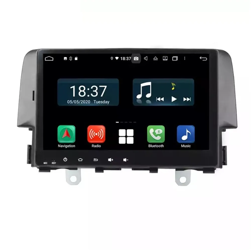 

9" 1 Din Android 13 Car Multimedia Player 8 Core 8+256GB MT8667 DSP Audio Car Radio For Honda CIVIC 2016-2019 Stereo Dvd Player