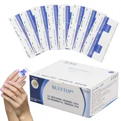 Nail Polish Remover Wipes 50/100/200 PCS Nail Cleaner Remover Soak Off Ge Nail Wraps Gel Polish take off RAcetone  gel remover