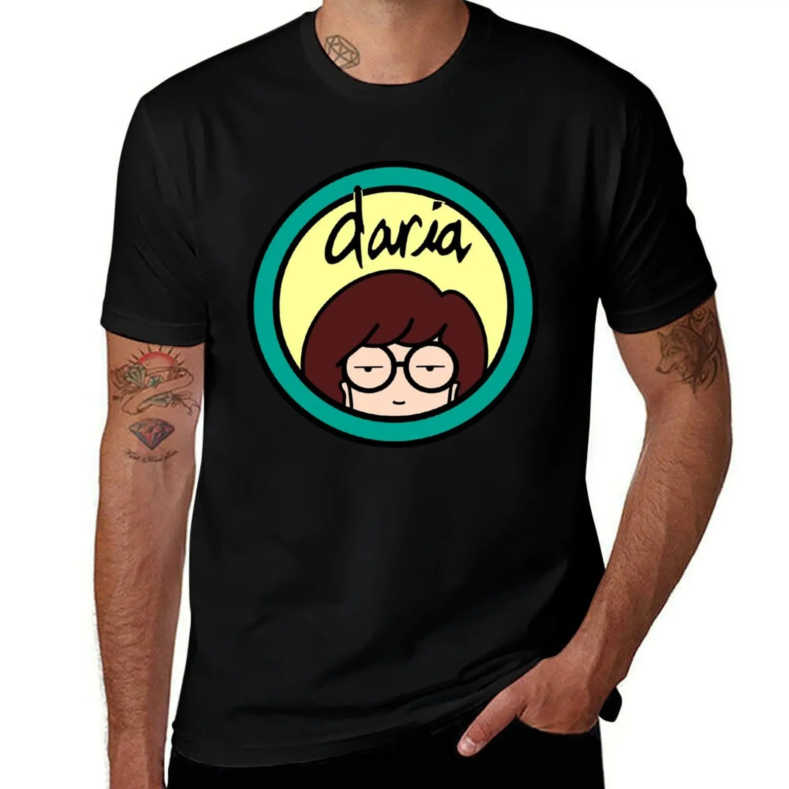 

Daria logo T-Shirt t shirts cotton 100% man t shirt heavy cotton t shirts for man graphic tees T-Shirt