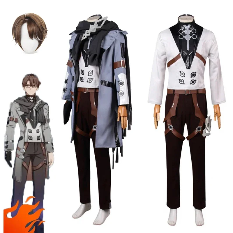 Honkai Star Rail Welt Yang Cosplay Costume Game Star Rail Game Cos In The Name Of The World Welt Wig Halloween Clothing Set