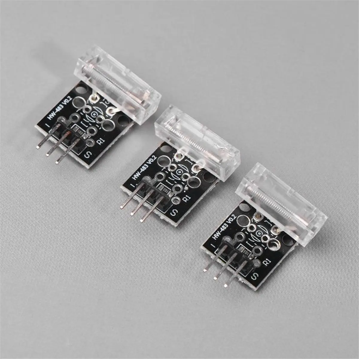 10 шт. KY-031 модуль датчика детонации пружинный вибрационный переключатель для 3-контактного ударного стука Diy Kit KY031