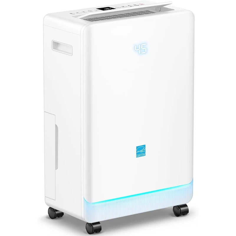 

4500 Sq. Ft Dehumidifier ， 80 Pint Energy Efficient Intelligent Humidity Control Drain Hose