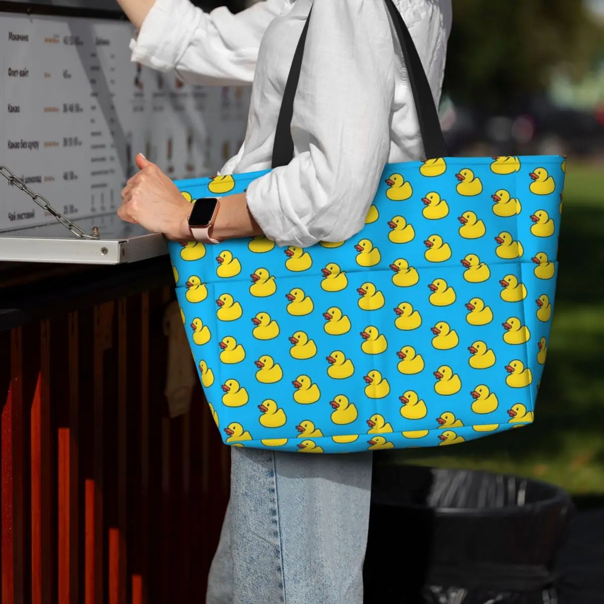 Rubber Duck Beach Tote Bag Sport Gym Yoga Duffle Large Tote Bag Women Travel Bag Fitness bag