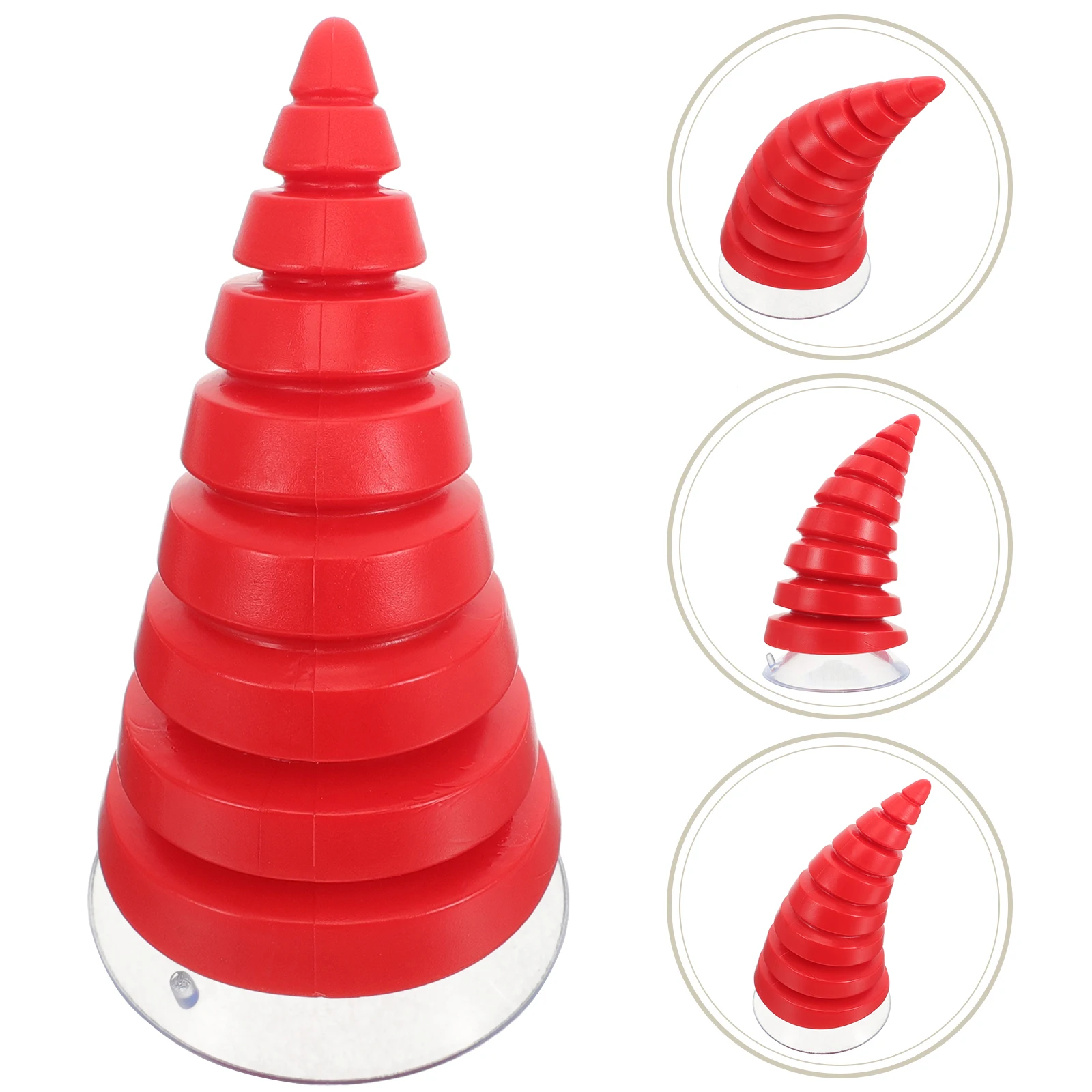 

3D Suction Cup Horn Decor Motorcycle Car Reusable Horns Lightweight Plastic Decoration Accessories Snowboard Ski Horns