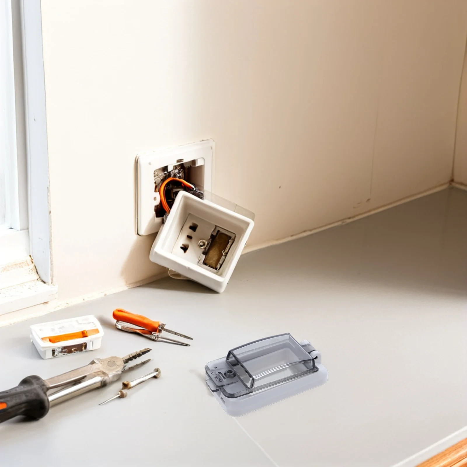 Decorative Switch Plate Covers Modern Design Easy Install Wall Light Protector for Indoor Outdoor Use Safe