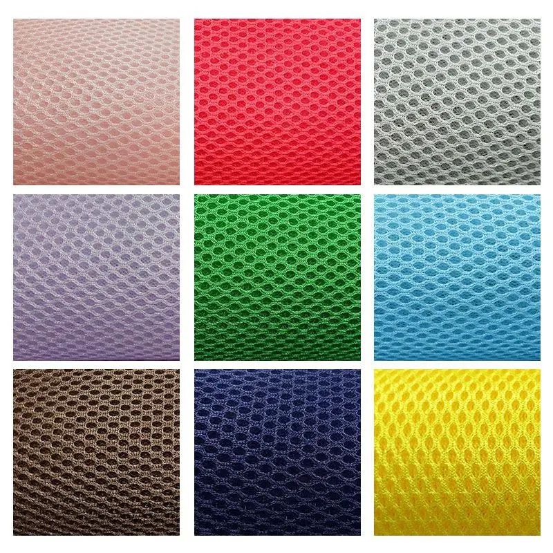 3D Breathable Sandwich Mesh Fabric By Meters for Luggage Car Seat Cover Sofa Surround Sewing Three Layer Interlayer Cloth White