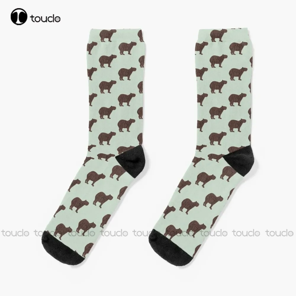 Capybara Socks Winter Socks For Men Christmas New Year Gift 360° Digital Print Personalized Custom Unisex Adult Teen Youth Socks