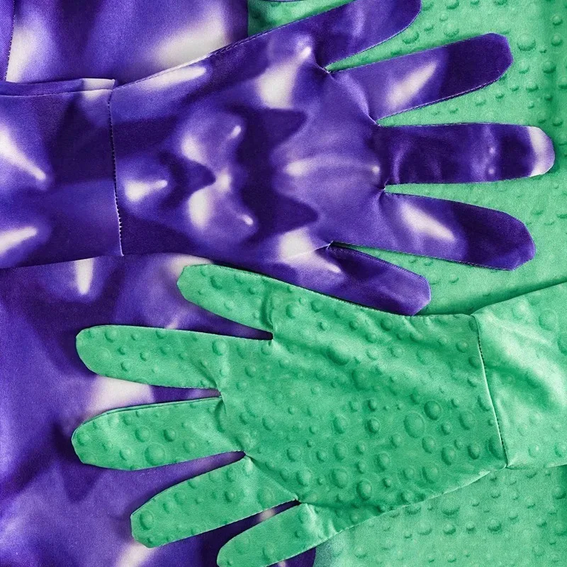 وجهين الوحش تأثيري حديقة بانبان الجمارك بنين فتاة بانبان لعب الأدوار أداء تأثيري القماش لزي الهالوين