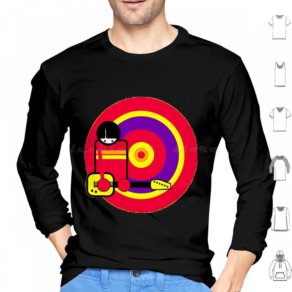 Super 8 Hoodie cotton Long Sleeve Super 8 Spanish Indie Los Planetas Portada Album Cover Guitar