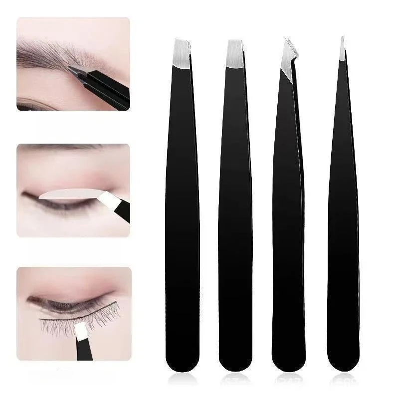 1set Professional Simple Practical Tweezers Perfect For Eyebrow Hair Removal Beard Pulling And Inward Growing Hair Suitable For