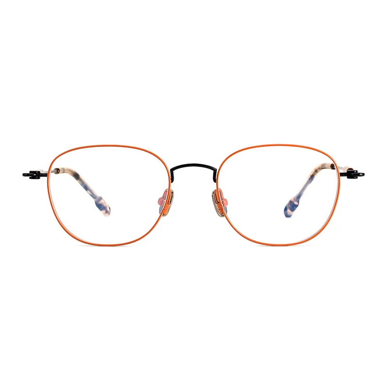 Personality Color Ultra Light Pure Titanium Glasses Frame Myopia Retro Fashion High Quality Prescription Glasses