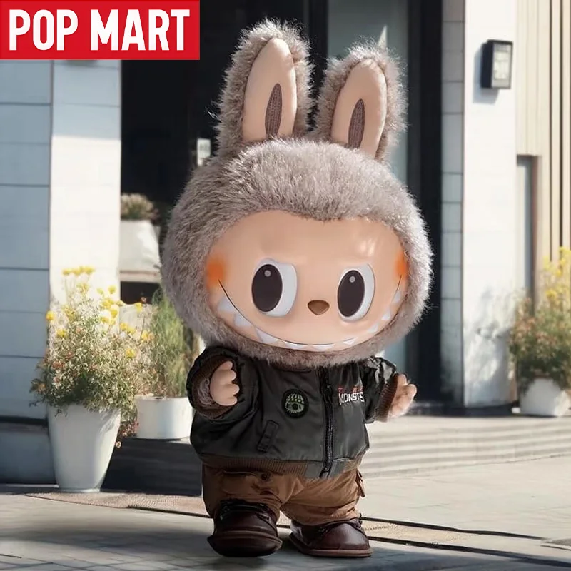 

POP MART "THE MONSTERS" Series: LABUBU Plush Figure — Flight Jacket Edition — Adorable Room Decor & Surprise Blind Box