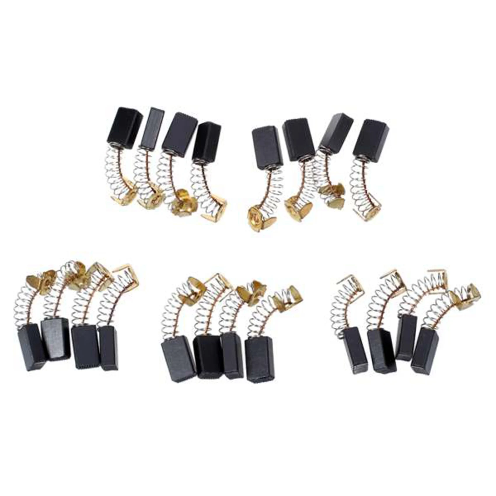 

A58Z 4 Pairs 12 X 9 X 6 Mm Coal Brushes Electric Tool For Electric Percussion Motor