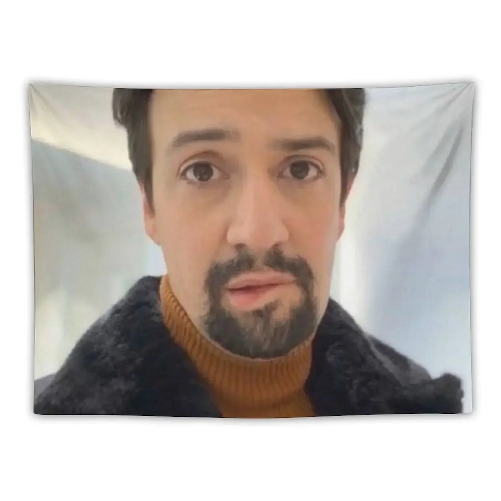 

manuel miranda lip bite meme Tapestry Cute Decor Aesthetics For Room Room Decor For Girls Tapestry