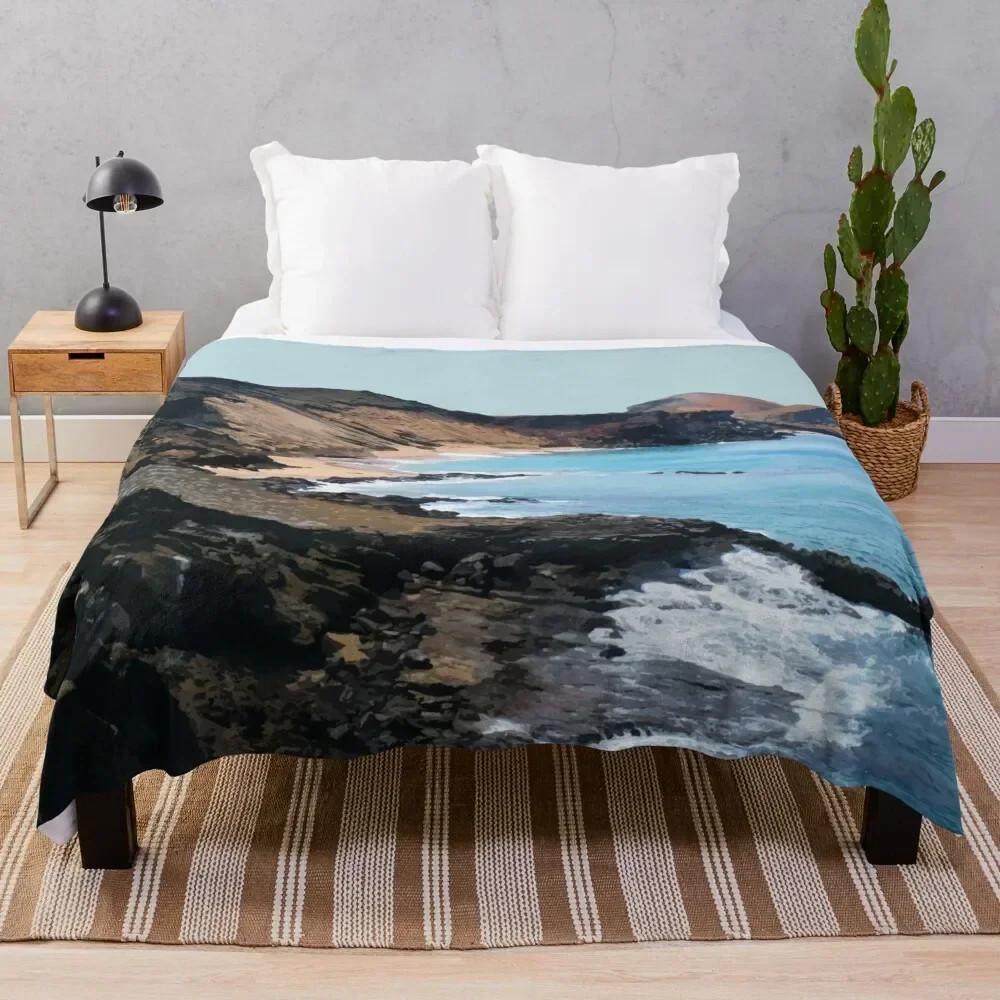 

Galapagos Islands, Ecuador Travel Artwork Throw Blanket Multi Use Warm Blanket for Living Room Bedroom