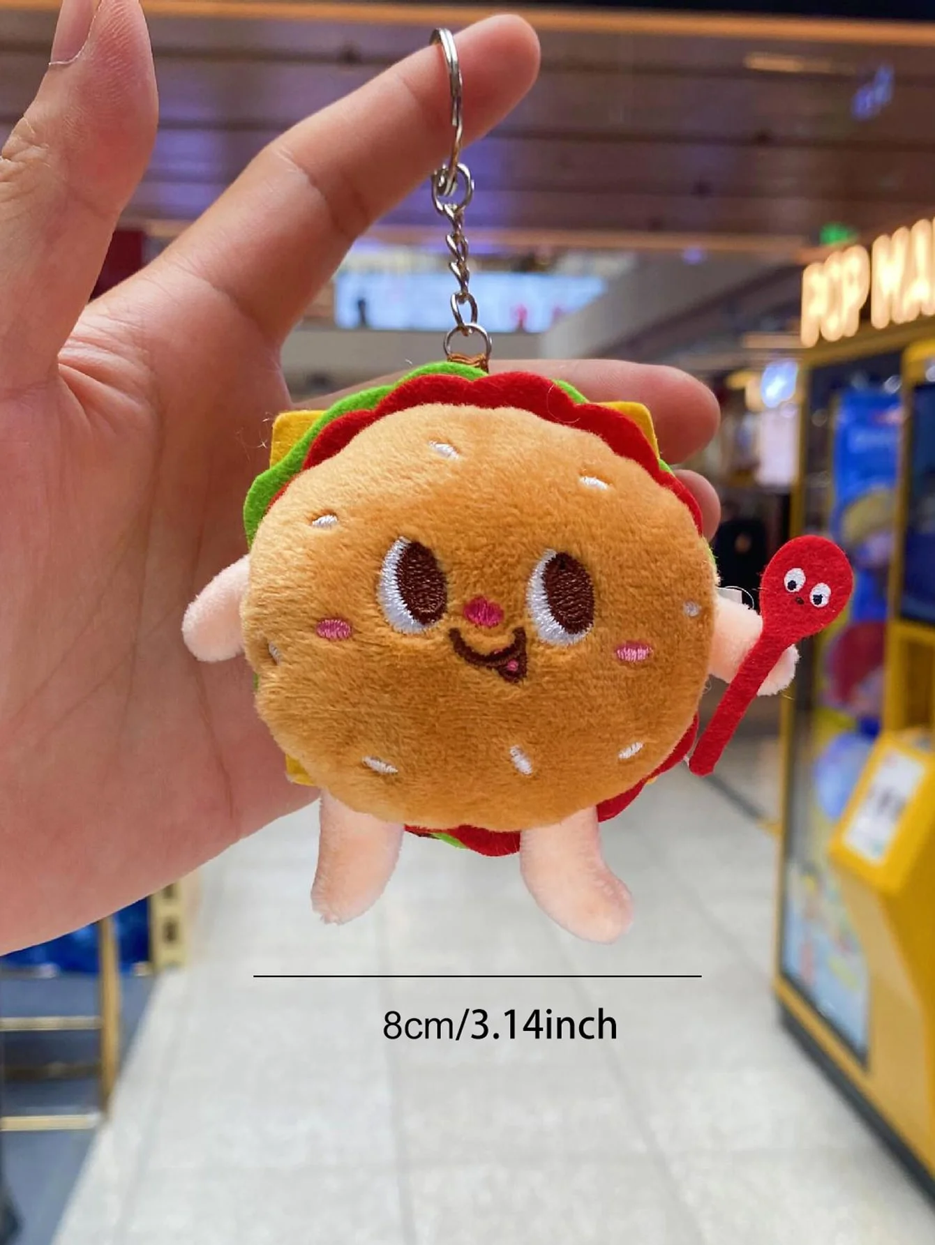 1PC-Burger plush dog toy - designed for bite resistant small dogs, interactive pet toy, suitable for chewing small dog toys