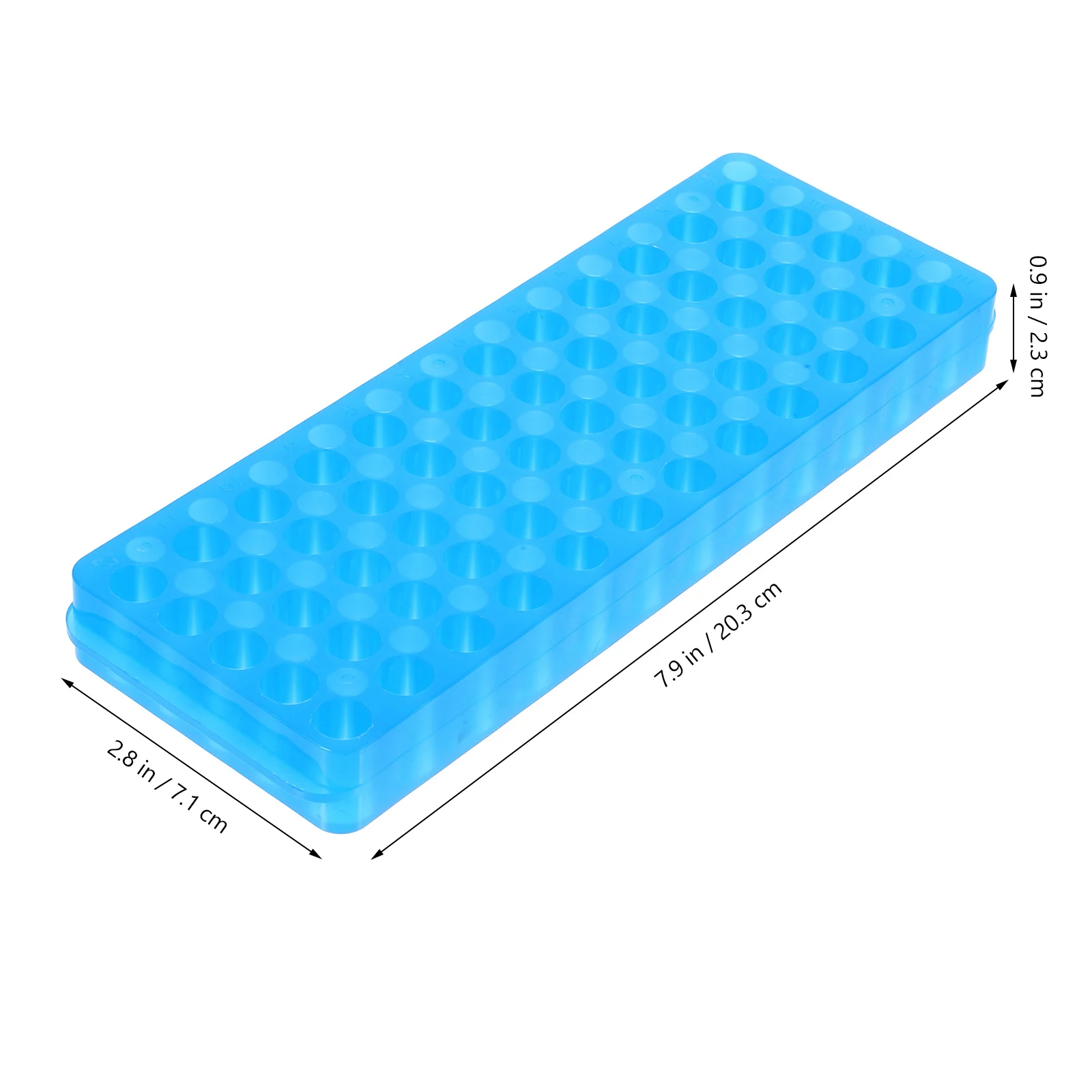 

Test Tube Storage Rack Plastic Holder Double-Sided 60-Slot for Lab Tubes 05ml 15ml 2ml Sample Organizer