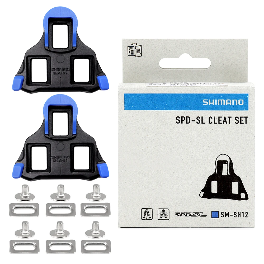 SHIMANO SPDSL Pedal Cleats for Road Bike SH10 SH11 SH12 Self-locking Ultralight Pedals Clips for Road Bicycle Claris Tiagra 105