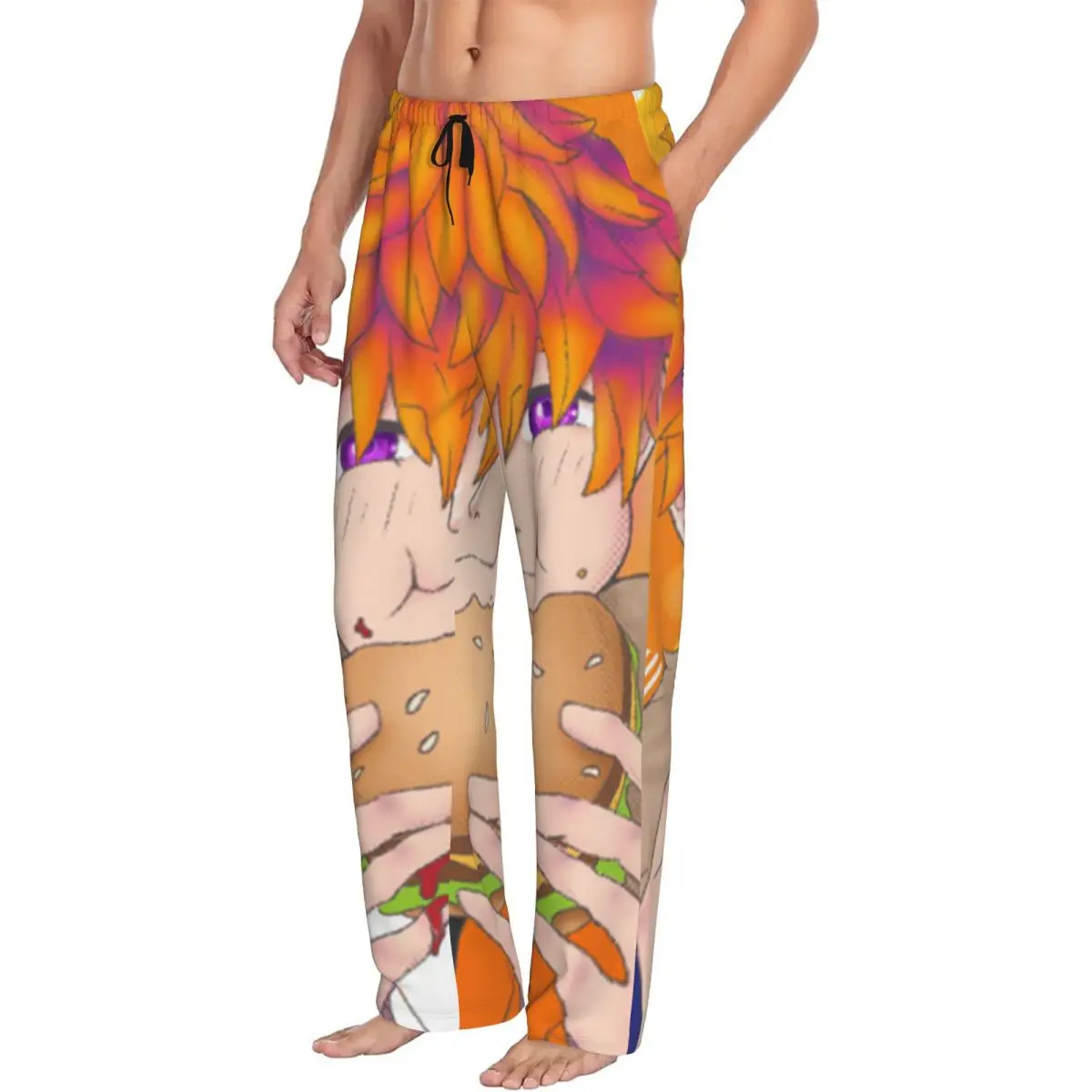 

Мужские пижамные штаны Beelzebub Obey Me на заказ, одежда для сна с карманами для сна и отдыха