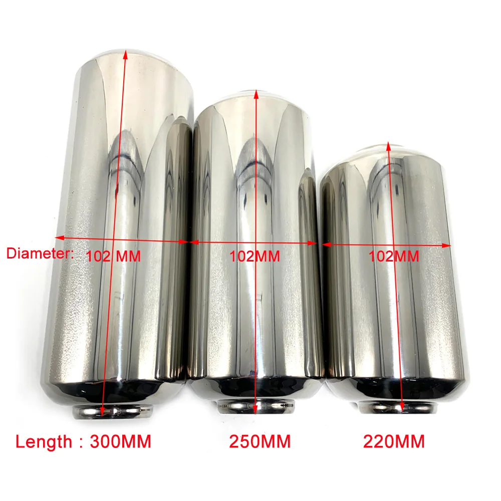 Universal Exhaust tip Muffler 76MM(3'')/63MM(2.5