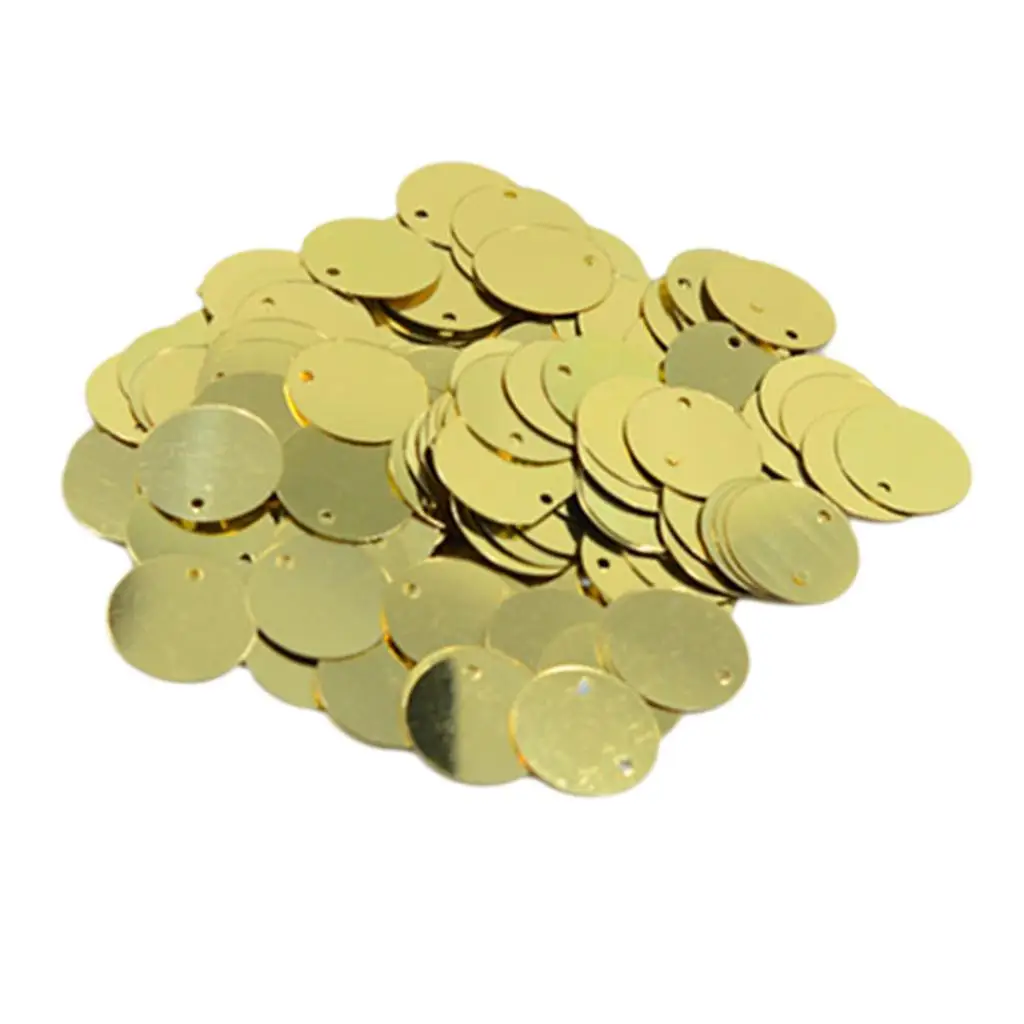 Sewing Craft Gold Plastic Sequins for Clothes Embellishment DIY Paillettes Set Performance Costume Home Decor Accessories
