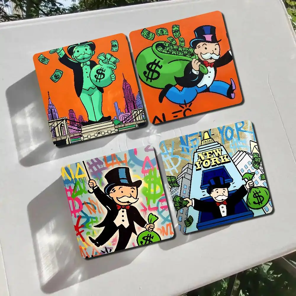 كارتون M-Monopoly صورة شخصية مغناطيس الثلاجة جولة المغناطيسي الثلاجة الديكور هدايا تذكارية هدايا الزفاف