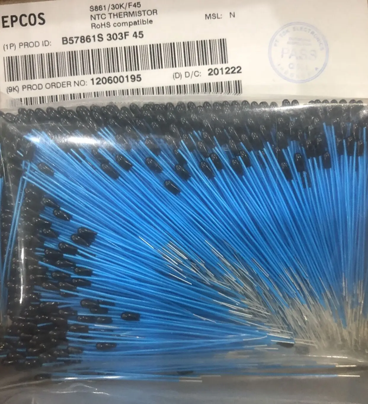 

10pcs/EPCOS thermistor B57861S0303F045 EPCOS 30K