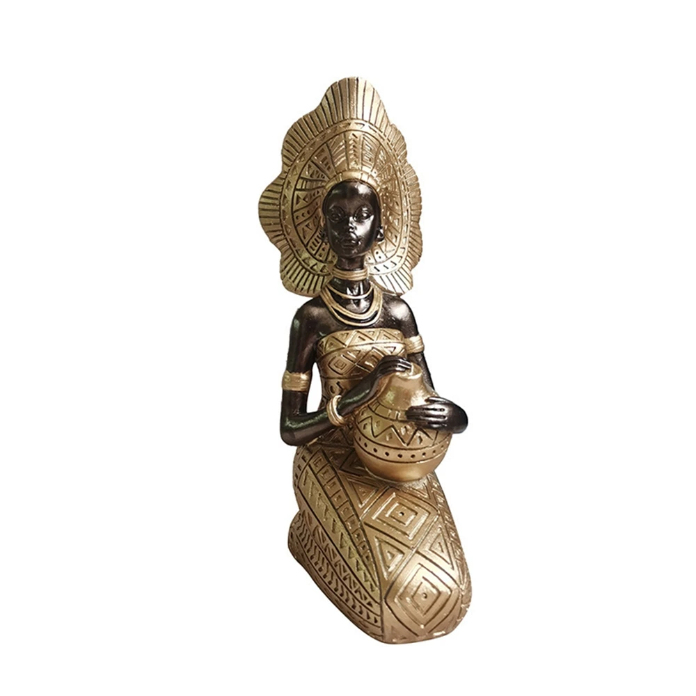 

African retro black art decorations wine cabinets foyer TV Statue Sculpture Figurine Nordic Room Home Decor Decoration Desk