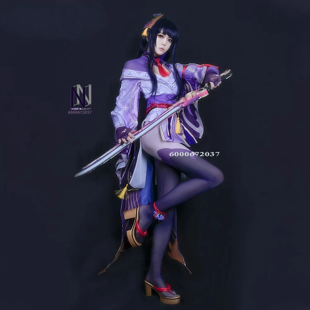 

Game Genshin Impact Cosplay Inazuma Costume Anime Raiden Shogun Role Playing Dress Outfit for Women Adult Comic Con Party Outfit