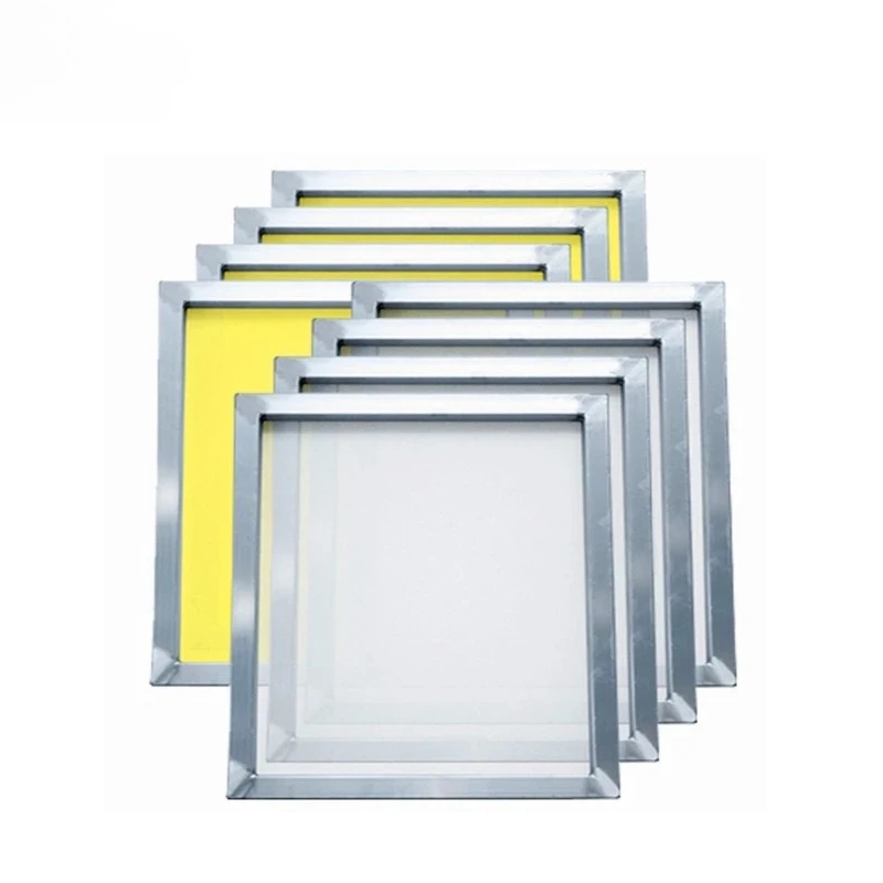 1Pc Stable Silk Screen Printing Aluminum Frame 40X30cm 25X35cm with 120T 300 Yellow Mesh for Making Stencil